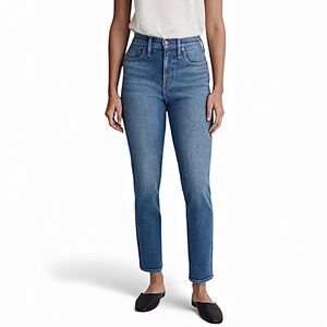 Madewell High-Rise Straight-Leg Jeans in Medium Blue Wash